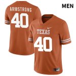 Texas Longhorns Men's #40 Ben Armstrong Authentic Orange NIL 2022 College Football Jersey QSJ01P1L